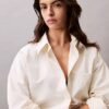 Camicia button-down dal taglio morbido in misto viscosa Camicia button-down dal taglio morbido in misto viscosa