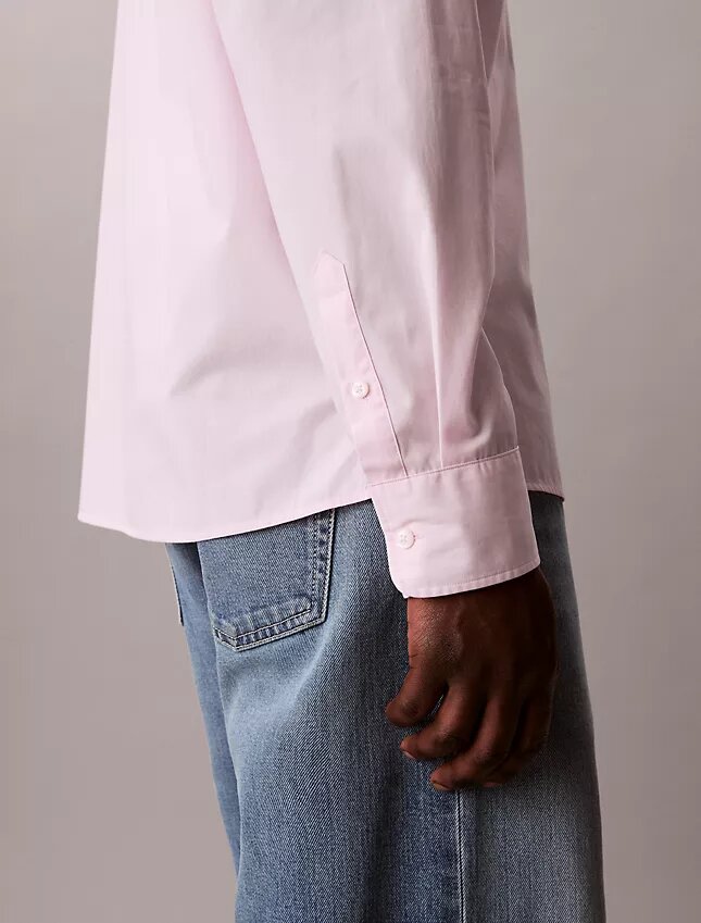 Camicia button-down dal taglio morbido in popeline lavato Camicia button-down dal taglio morbido in popeline lavato