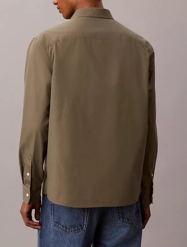 Camicia button-down dal taglio morbido in popeline lavato Camicia button-down dal taglio morbido in popeline lavato