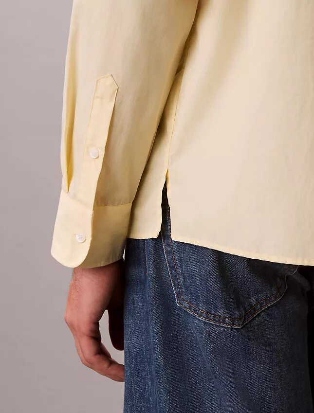 Camicia button-down dal taglio morbido in popeline lavato Camicia button-down dal taglio morbido in popeline lavato