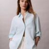 Camicia button-down dalla linea morbida in misto lino Camicia button-down dalla linea morbida in misto lino