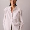 Camicia button-down dalla linea morbida in misto lino Camicia button-down dalla linea morbida in misto lino