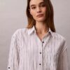 Camicia button-down dalla linea morbida in misto lino Camicia button-down dalla linea morbida in misto lino