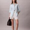 Camicia button-down dalla linea morbida in misto lino Camicia button-down dalla linea morbida in misto lino