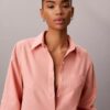Camicia button-down dalla linea morbida in misto lino Camicia button-down dalla linea morbida in misto lino