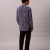 Camicia button-down dalla vestibilità comoda in misto viscosa a righe Camicia button-down dalla vestibilità comoda in misto viscosa a righe