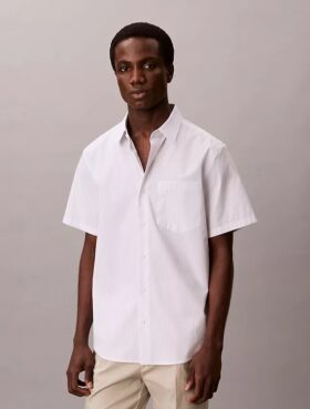 Camicia button-down in cotone Cotton Stretch a righe sottili