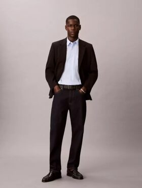 Camicia button-down in cotone Cotton Stretch a righe sottili