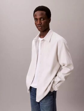 Camicia button-down in flanella melange dal taglio morbido