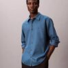 Camicia button-down in flanella melange dalla vestibilità comoda Camicia button-down in flanella melange dalla vestibilità comoda