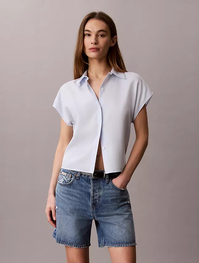 Camicia button-down in lyocell Camicia button-down in lyocell