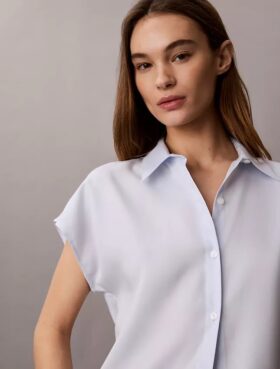 Camicia button-down in lyocell