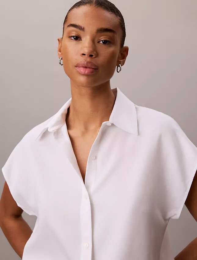 Camicia button-down in lyocell Camicia button-down in lyocell