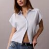 Camicia button-down in lyocell Camicia button-down in lyocell