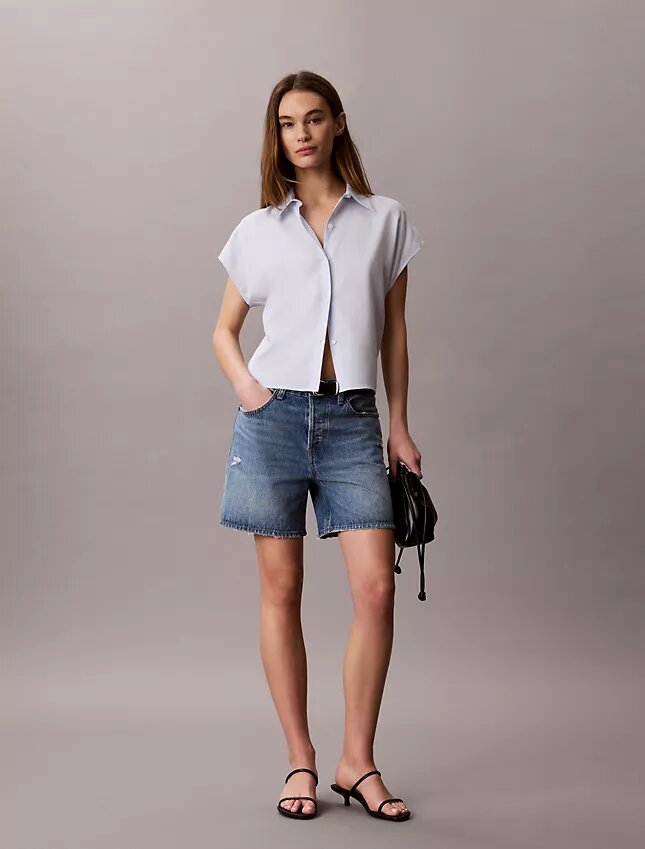 Camicia button-down in lyocell Camicia button-down in lyocell