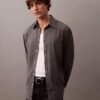 Camicia button-down in misto lana dal taglio morbido Camicia button-down in misto lana dal taglio morbido