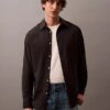 Camicia button-down in misto lana dal taglio morbido Camicia button-down in misto lana dal taglio morbido