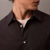Camicia button-down in misto lana dal taglio morbido Camicia button-down in misto lana dal taglio morbido