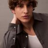 Camicia button-down in misto lana dal taglio morbido Camicia button-down in misto lana dal taglio morbido