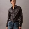 Camicia button-down in pelle di agnello Camicia button-down in pelle di agnello