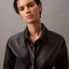 Camicia button-down in pelle di agnello Camicia button-down in pelle di agnello