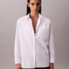 Camicia button-down in popeline dal taglio morbido Camicia button-down in popeline dal taglio morbido