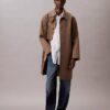 Camicia button-down in popeline di cotone a righe
