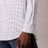 Camicia button-down in popeline di cotone a righe