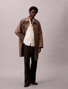 Camicia button-down in popeline di cotone Cotton Stretch a righe