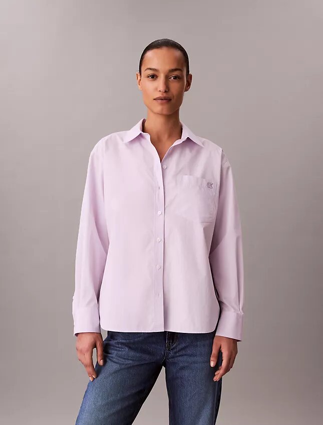Camicia button-down in popeline di cotone dal taglio morbido Camicia button-down in popeline di cotone dal taglio morbido