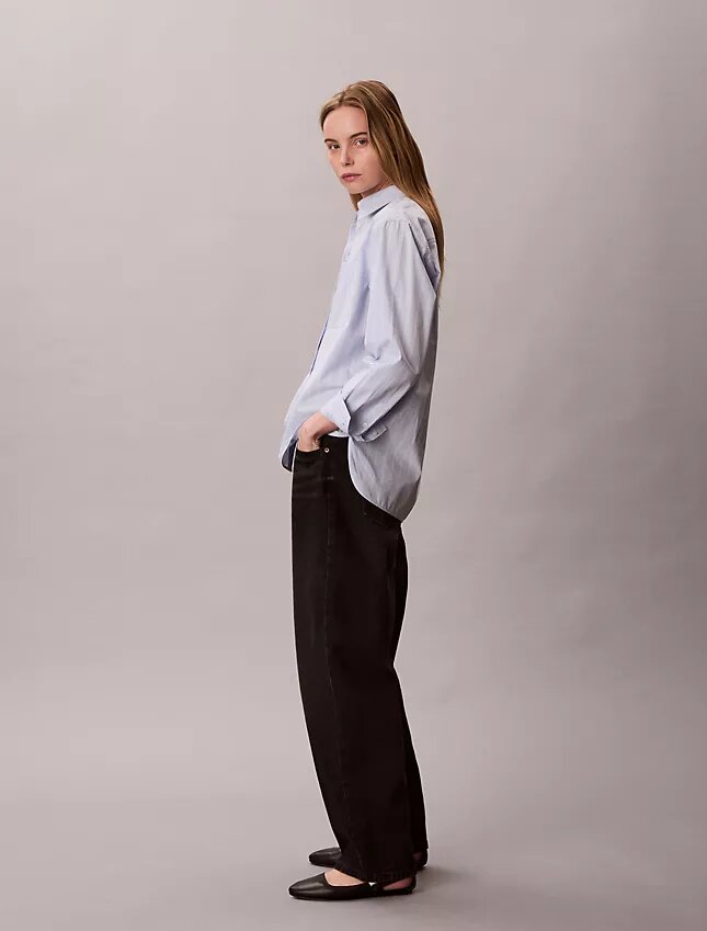 Camicia button-down in popeline di cotone dal taglio morbido Camicia button-down in popeline di cotone dal taglio morbido