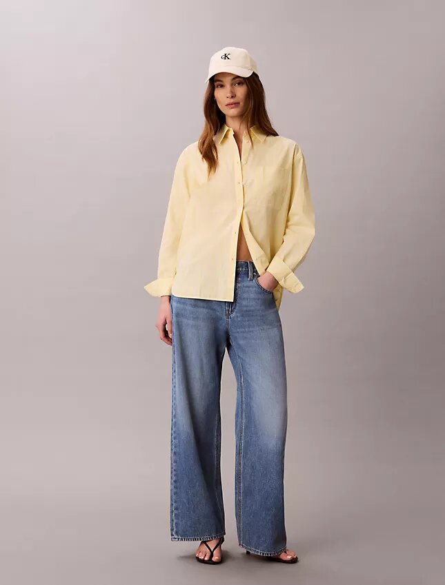 Camicia button-down in popeline di cotone dal taglio morbido Camicia button-down in popeline di cotone dal taglio morbido