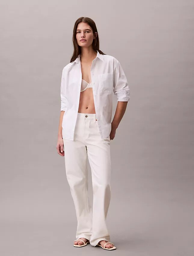 Camicia button-down in popeline di cotone dal taglio morbido Camicia button-down in popeline di cotone dal taglio morbido