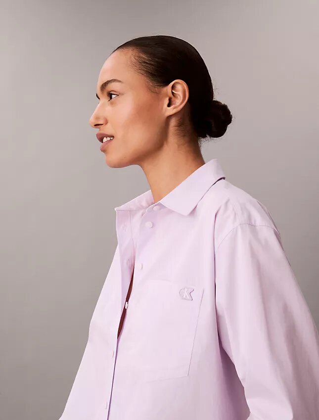 Camicia button-down in popeline di cotone dal taglio morbido Camicia button-down in popeline di cotone dal taglio morbido