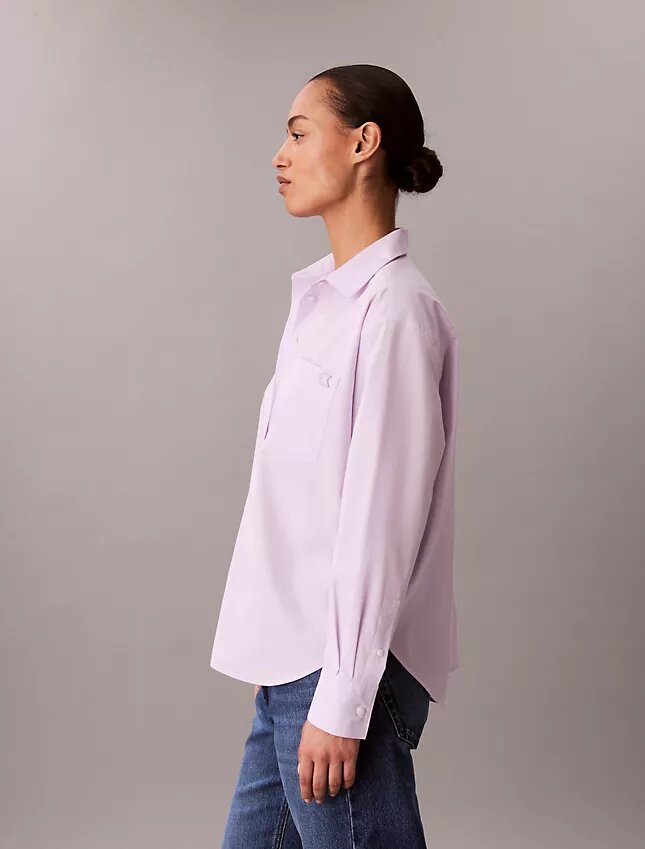 Camicia button-down in popeline di cotone dal taglio morbido Camicia button-down in popeline di cotone dal taglio morbido