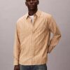 Camicia button-down in popeline lavato a righe Camicia button-down in popeline lavato a righe