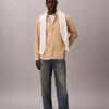 Camicia button-down in popeline lavato a righe Camicia button-down in popeline lavato a righe