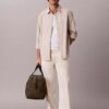 Camicia button-down in popeline lavato a righe Camicia button-down in popeline lavato a righe
