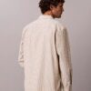 Camicia button-down in popeline lavato a righe Camicia button-down in popeline lavato a righe