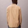 Camicia button-down in popeline lavato a righe Camicia button-down in popeline lavato a righe