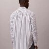 Camicia button-down in popeline lavato a righe Camicia button-down in popeline lavato a righe