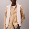 Camicia button-down in popeline lavato a righe Camicia button-down in popeline lavato a righe