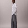 Camicia button-down in popeline lavato a righe Camicia button-down in popeline lavato a righe