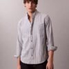 Camicia classica a righe in tessuto Oxford con bottoni Camicia classica a righe in tessuto Oxford con bottoni