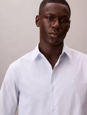 Camicia classica button-down a righe in cotone Cotton Stretch