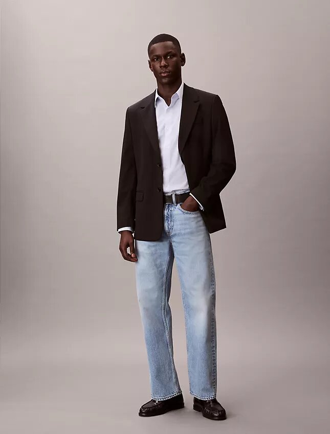 Camicia classica button-down a righe in cotone Cotton Stretch Camicia classica button-down a righe in cotone Cotton Stretch