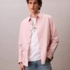 Camicia classica button-down a righe in tessuto Oxford Camicia classica button-down a righe in tessuto Oxford