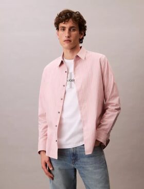 Camicia classica button-down a righe in tessuto Oxford