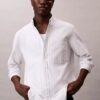 Camicia classica button-down a righe in tessuto Oxford Camicia classica button-down a righe in tessuto Oxford