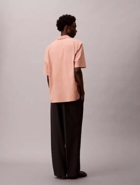 Camicia classica button-down a righe in tessuto Oxford